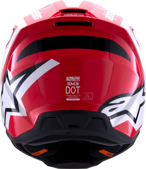 ALPINESTARS SM3 Helmet - Heat - Gloss Red/White/Black - XS 8301026-3126-XS