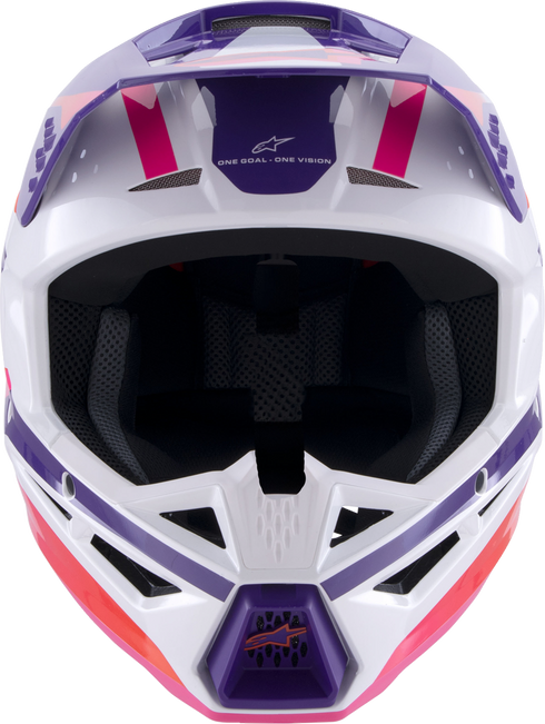 ALPINESTARS SM3 Helmet - Heat - Gloss White/Purple/Pink - Large 8301026-2052-L
