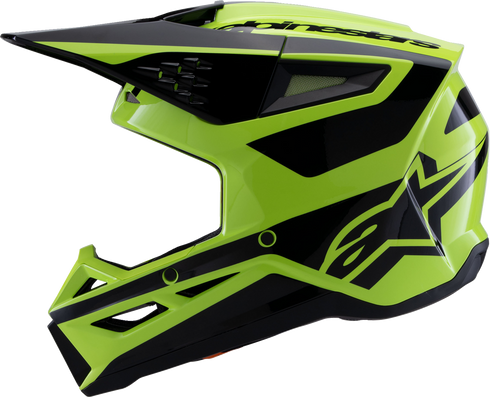 ALPINESTARS SM3 Helmet - Heat - Gloss Yellow Fluo/Black - Medium 8301026-5011-M