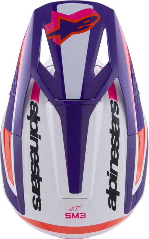 ALPINESTARS SM3 Helmet - Heat - Gloss White/Purple/Pink - XS 8301026-2052-XS
