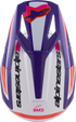 ALPINESTARS SM3 Helmet - Heat - Gloss White/Purple/Pink - XS 8301026-2052-XS
