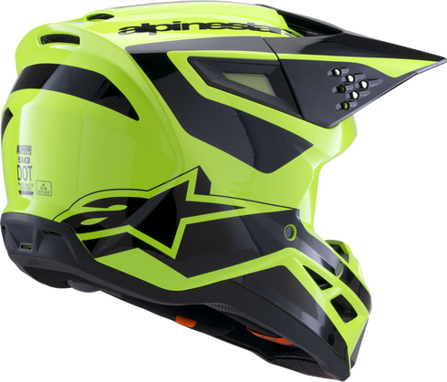 ALPINESTARS SM3 Helmet - Heat - Gloss Yellow Fluo/Black - XS 8301026-5011-XS