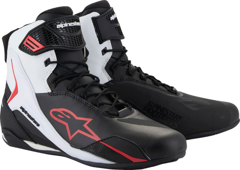 ALPINESTARS Faster-4 Shoes - Black/White/Red - US 10.5 2510425-123-105