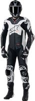 ALPINESTARS GP Plus v4 Sprint 1-Piece Leather Suit - Black/Red Fluo/White - US 42 / EU 52 3150225-1231-52