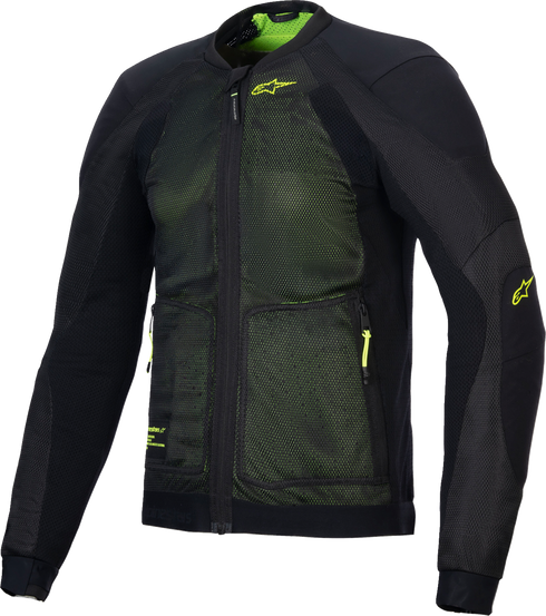 ALPINESTARS Troop-Air Jacket - Black/Fluo Yellow - 3XL 3301225-168-3XL