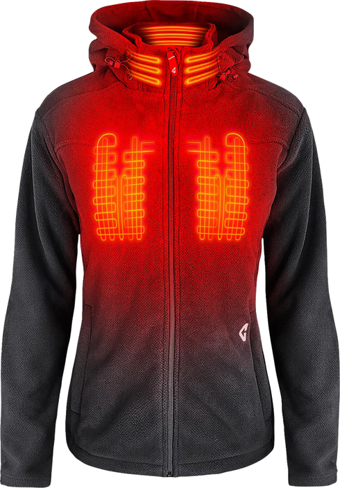 GERBING HEATED CLOTHING Women's 7V Thermite Fleece Heated Jacket 2.0 - Gray - Medium GER-TFJKT-7V-W-G-M