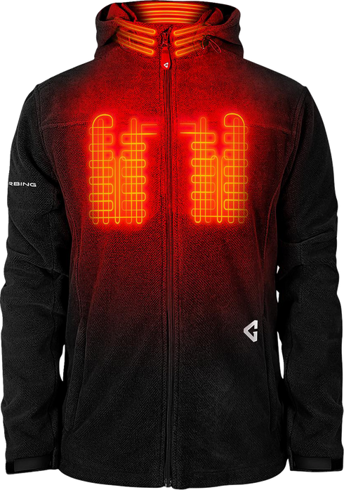 GERBING HEATED CLOTHING 7V Thermite Fleece Heated Jacket 2.0 - Black - 3XL GER-TFJKT-7V-M-B-3XL
