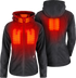 GERBING HEATED CLOTHING Women's 7V Thermite Fleece Heated Jacket 2.0 - Gray - Large GER-TFJKT-7V-W-G-L