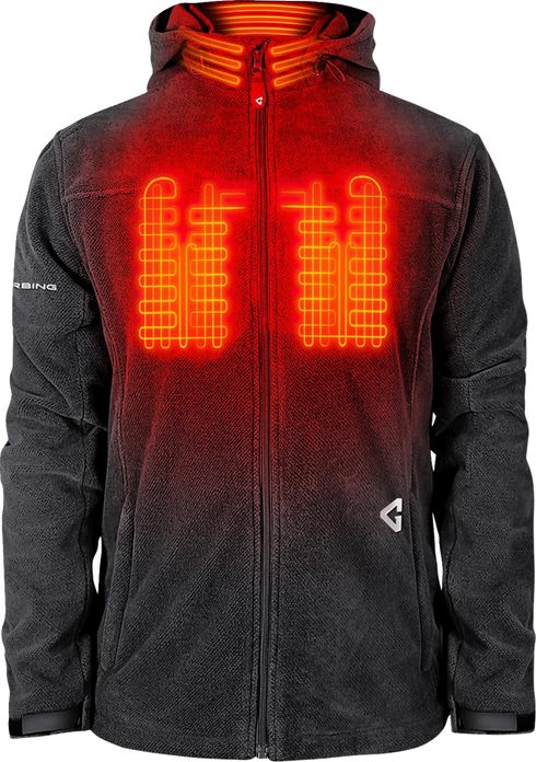 GERBING HEATED CLOTHING 7V Thermite Fleece Heated Jacket 2.0 - Gray - 2XL GER-TFJKT-7V-M-G-XXL