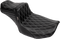 LE PERA Tailwhip Daddy Long Legs Seat - Gray Double Diamond Stitch - FLH/FLT '23-'25 LV-587DLDD-GY01