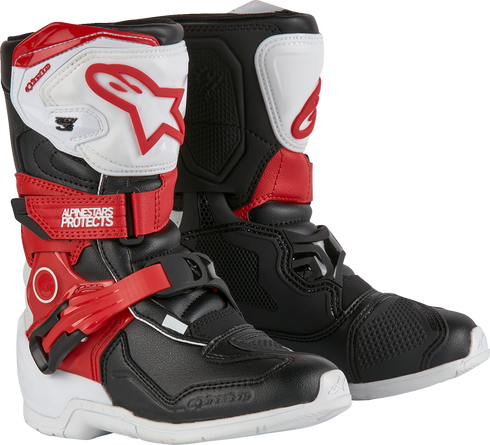 ALPINESTARS Kids Tech 3S Boots - Red/Black/White - US 1 / EU 33 2014524-2030-1