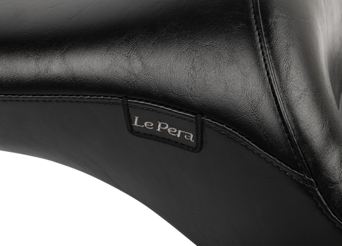 LE PERA Maverick Seat - without Backrest - Smooth - Black - Black - FLH/FLT '23-'25 LV-957S
