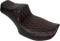 LE PERA Tailwhip Daddy Long Legs Seat - Burnt Orange Double Diamond Stitch - FLH/FLT '23-'25 LV-587DLDD-OB4