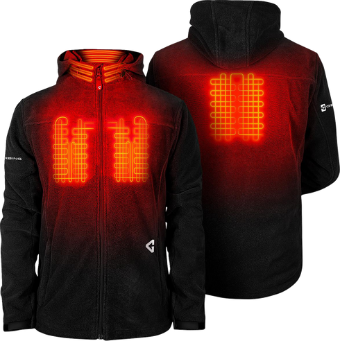 GERBING HEATED CLOTHING 7V Thermite Fleece Heated Jacket 2.0 - Black - 2XL GER-TFJKT-7V-M-B-XXL