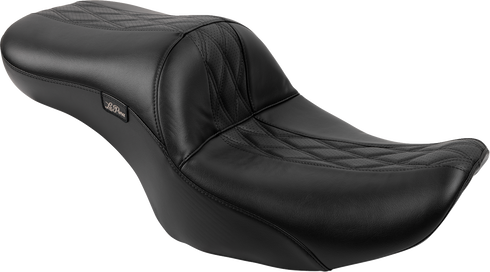 LE PERA Maverick Seat - without Backrest - Hot Rod HR2 - Black - FLH/FLT '23-'25 LV-957HR2