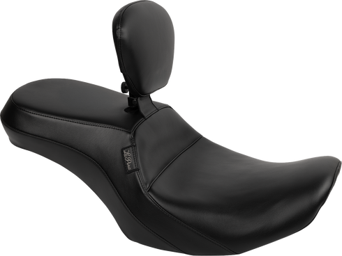 LE PERA Outcast Seat - With Backrest - Plain - FLH/FLT '23-'25 LV-997BR