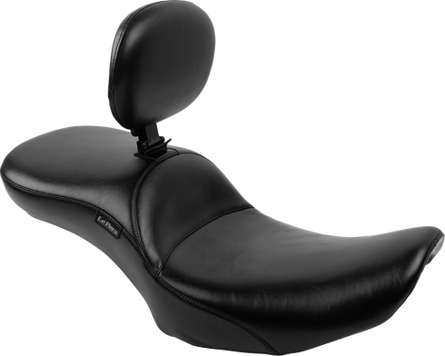 LE PERA Maverick Daddy Long Legs Seat - With Backrest - Smooth - FLH/FLT '23-'25 LV-957DLBRS