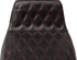 LE PERA Tailwhip Seat - Red Double Diamond Stitch - FLH/FLT '23-'25 LV-587DD-R01