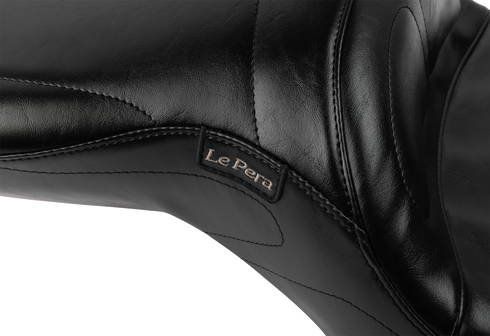 LE PERA Maverick Seat - with Backrest - Black - FLH/FLT '23-'25 LV-957BR