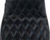 LE PERA Tailwhip Seat - Blue Double Diamond Stitch - FLH/FLT -'23-'25 LV-587DD-BE01