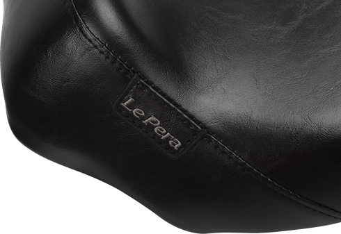LE PERA Bare Bones Solo Seat - Smooth - Black - FLH/FLT '23-'25 LV-005