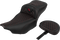 SADDLEMEN Roadsofa™ Extended Reach Seat - with Backrest - Honeycomb - Red Stitch - FLTR/FLHX '23-'24 823-07-190B4