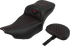 SADDLEMEN Roadsofa™ Extended Reach Seat - with Backrest - Honeycomb - Red Stitch - FLTR/FLHX '23-'24 823-07-190B4