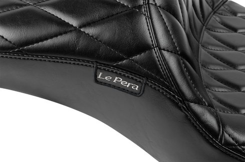 LE PERA Maverick Daddy Long Legs Seat - Without Backrest - Diamond Stitched - FLH/FLT '23-'25 LV-957DLDM
