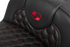 SADDLEMEN Roadsofa™ Extended Reach Seat - with Backrest - Honeycomb - Red Stitch - FLTR/FLHX '23-'24 823-07-190B4
