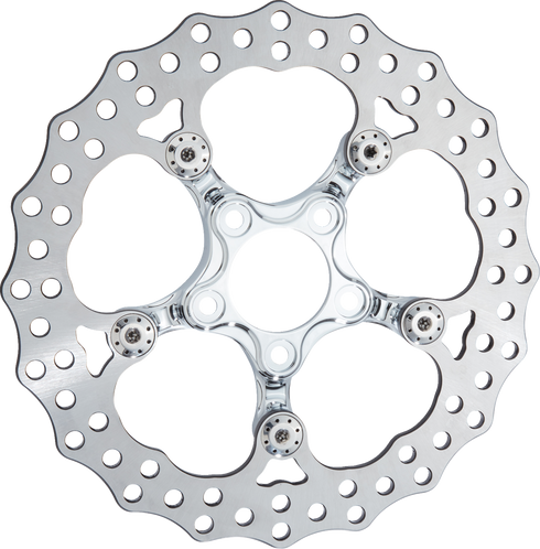 ARLEN NESS Spider Rotor - 12-19/32" - Chrome - Front 300-112