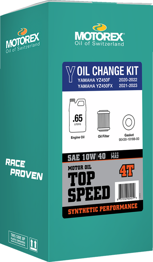 MOTOREX Oil Change Kit - Yamaha YZ 450 - 10W-40 311244