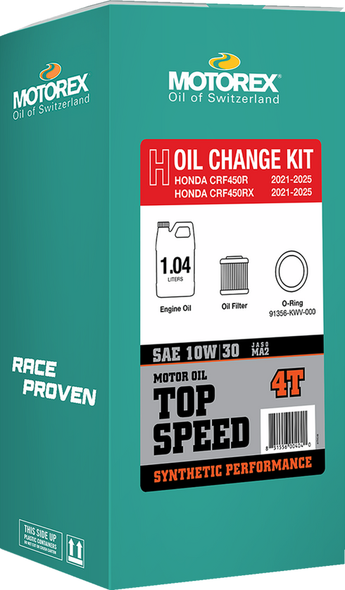 MOTOREX Oil Change Kit - Honda CRF 450 - 10W-30 311250
