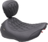 MUSTANG Wide Tripper™ Seat - Solo - Black Stitching - FLT/FLH '23-'25 89503
