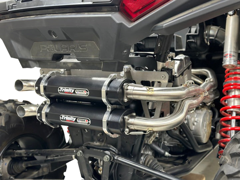 TRINITY RACING Full Dual Exhaust System - Stainless - RZR XP 1000 TR-4190D-SS