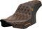 SADDLEMEN Pro Series SDC Performance Seat - Orange Stitching - w/o Backrest - FLT/FLH '23-'24 SC82307D3
