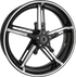 ARLEN NESS Wheel with Hub/Adapter - Factory 24 - Front - Black/Contrast Cut - 18x5.5 91-652
