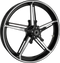 ARLEN NESS Wheel with Hub/Adapter - Factory 24 - Front - Black/Contrast Cut - 21x3.5 91-654