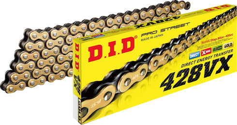DID 428 VX - Drive Chain - 130 Links - Gold and Black 428VXG130FB