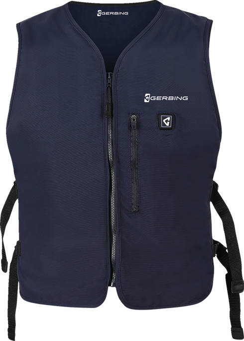 GERBING HEATED CLOTHING 5V Touch Button Circulatory Cooling Vest - Blue GER-CV-5V-N-OS