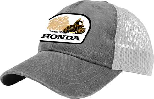 HONDA APPAREL Honda Trucker Hat - Gray/White LEM25-H47