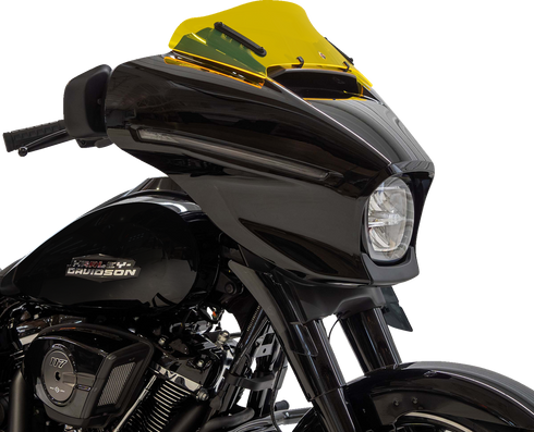 KLOCK WERKS Kolor Flare™ Windshield - 6-1/2" - Yellow Ice - FLHX KWW-01-0738