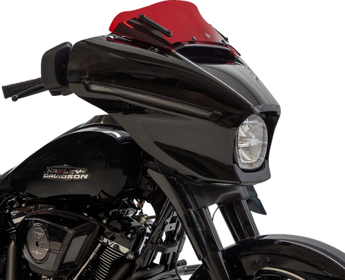 KLOCK WERKS Kolor Flare™ Windshield - 6-1/2" - Red - FLHX KWW-01-0741
