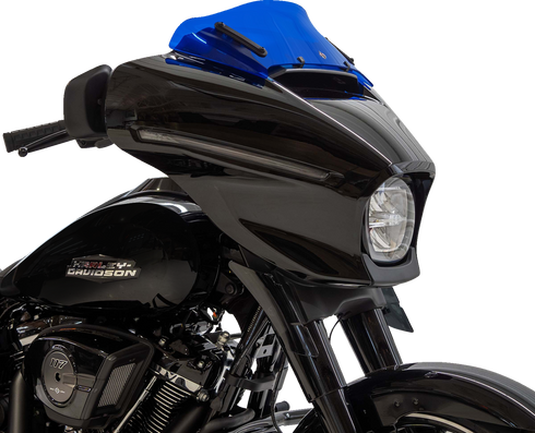 KLOCK WERKS Kolor Flare™ Windshield - 6-1/2" - Blue - FLHX KWW-01-0745