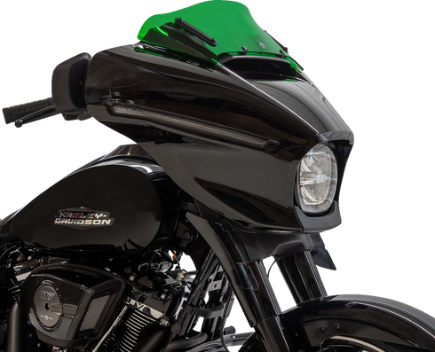 KLOCK WERKS Kolor Flare™ Windshield - 6-1/2" - Green - FLHX KWW-01-0744