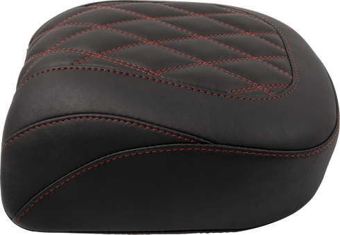MUSTANG Wide Tripper™ Seat - Passenger - Dark Cherry Stitching - FLT/FLH '23-'25 88511DC
