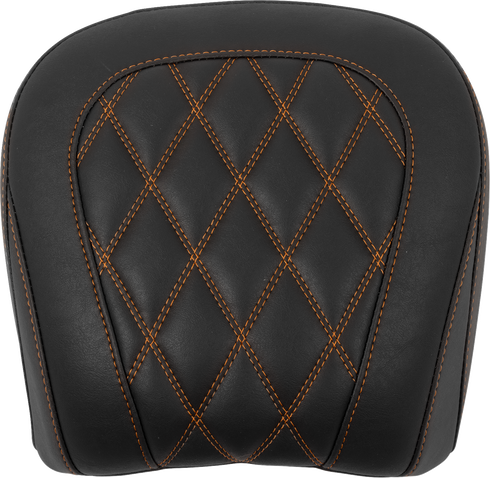 MUSTANG Wide Tripper™ Seat - Passenger - Mandarin Orange Stitching - FLT/FLH '23-'25 88511MO