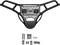 RAVEK Front Bumper/Skid Plate with White Lights - Black - RZR XP 1000 64-317BKL