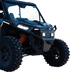 RAVEK Front Bumper/Skid Plate with White Lights - Black - RZR XP 1000 64-317BKL