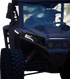 RAVEK Front Bumper/Skid Plate with White Lights - Black - RZR XP 1000 64-317BKL