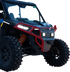 RAVEK Front Bumper/Skid Plate with White Lights - Red - RZR XP 1000 64-317RDL
